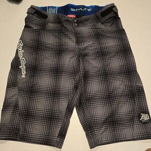 Troy Lee Designs Skyline Men's Black And Gray Mountain Bike Shorts Size 34